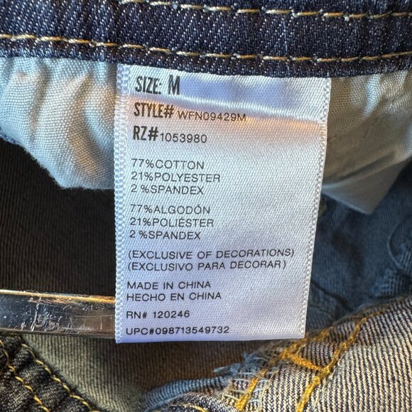 Wallflower Denim Overalls Womens Medium Skinny Country Hipster Indie Farmgirl - Picture 7 of 8